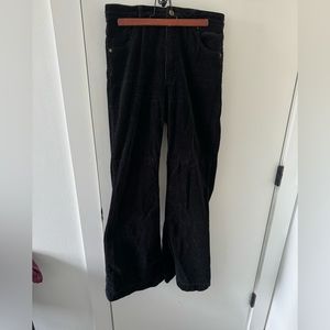 ROLLA’S Free People high waist bell bottom corduroy black jeans size 10 US